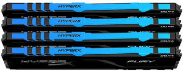 купить Модуль памяти Kingston HyperX Fury RGB HX436C18FB3AK4/128  DDR4 DIMM 128Gb KIT(4x32) 3600 MHz CL16 в Алматы