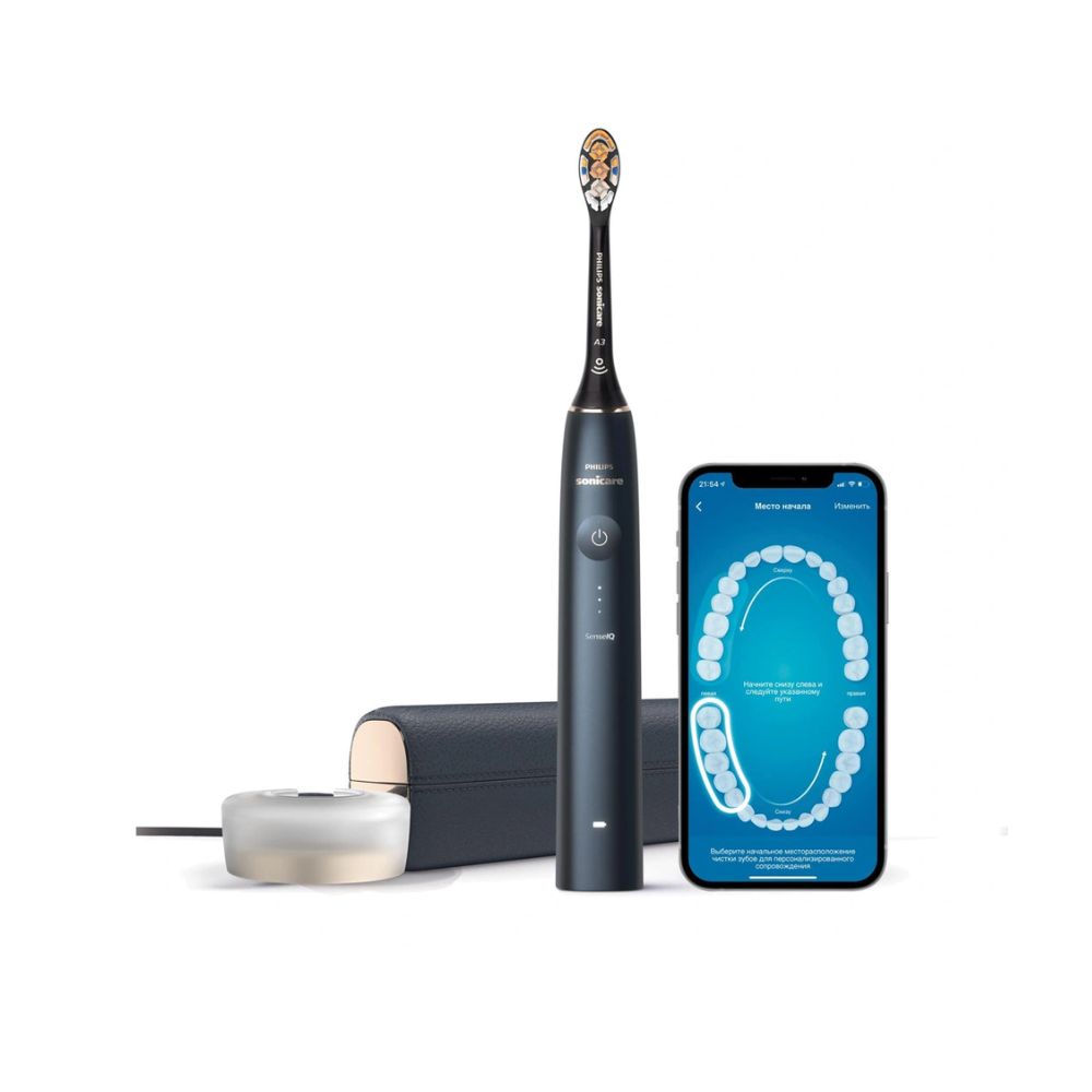купить Звуковая электрическая зубная щетка Philips Sonicare 9000 Prestige HX9992/12 в Алматы