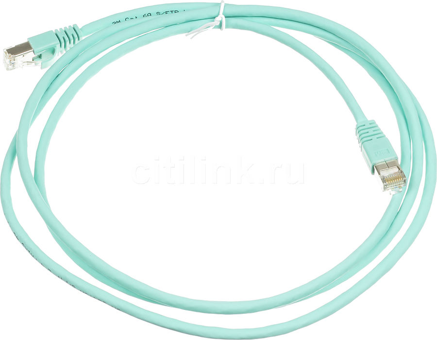 купить 3M FQ100007381 Коммутационный кабель кат. 6А, экранированный, S/FTP, RJ45-RJ45, бирюзовый, LSZH, 2 м /  в Алматы