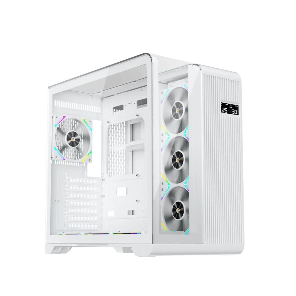 Купить Корпус 1Stplayer RT7, Midi Tower, ATX, m-ITX, White, 2x3.5*/3x2.5*, 2xUSB3.0, USB-C, LCD в Алматы