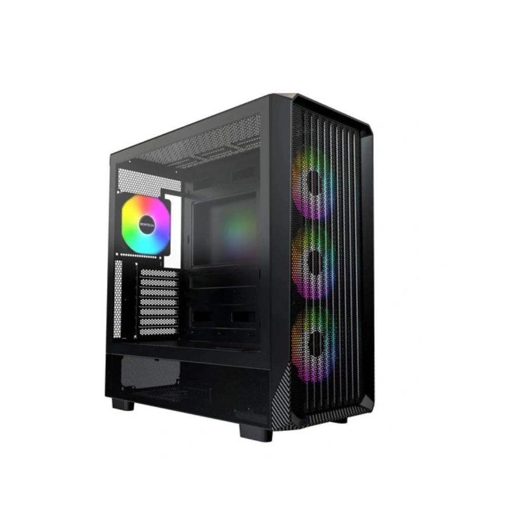 Купить Корпус Montech X5 (B) E-ATX/ATX/Micro-ATX/Mini-ITX 1xUSB3.0 1xUSB2.0 1xType-C 1xAudio Черный в Алматы
