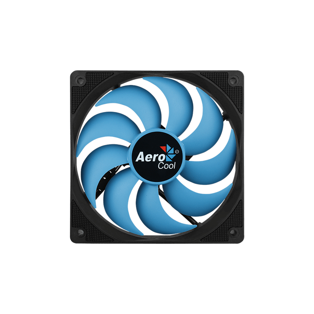 купить Кулер для компьютерного корпуса, AeroCool, Motion 12 plus, 120мм, 1200±10%об.мин, Molex 3pin, Габариты 120х120х25мм, Чёрно-Синий в Алматы