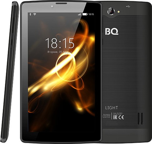 купить Планшет BQ-7083G Light Black 3G (7*, 1024*600, TN, 4*1.0Ghz,  1+8Гб, GPS, 7.0) /  в Алматы