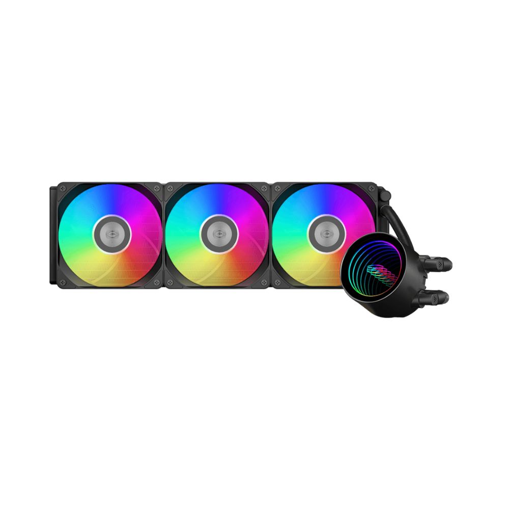 купить Водяное охлаждение для CPU PCCooler DA360 V2 ARGB BK TDP 300W 115X/1200/1700/1851/AM4/AM5 Черный в Алматы