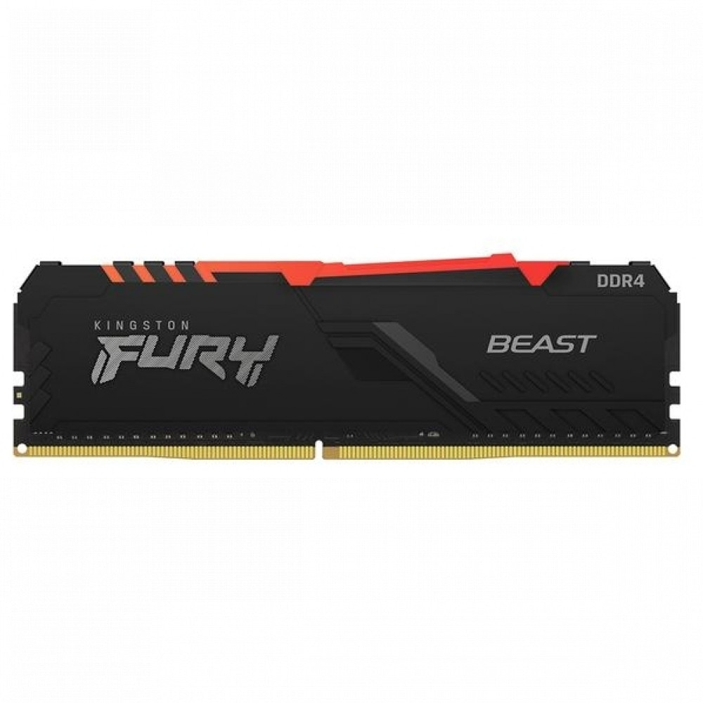 купить ОЗУ Kingston Fury Beast RGB 8Gb 3733MHz DDR4 DIMM, CL19, 1.35v, KF437C19BBA/8 в Алматы