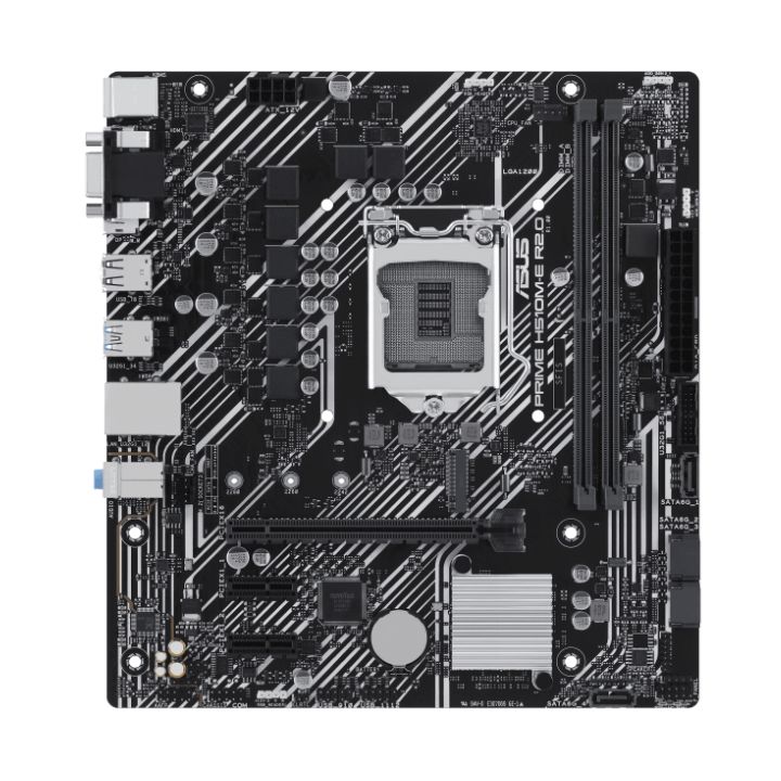 купить Сист.плата ASUS PRIME H510M-E R2.0, H470, 1200, 2xDIMM DDR4, PCI-E x16, M.2, 4xSATA, HDMI, VGA, DP, Realtek 1Gb Ethernet в Алматы