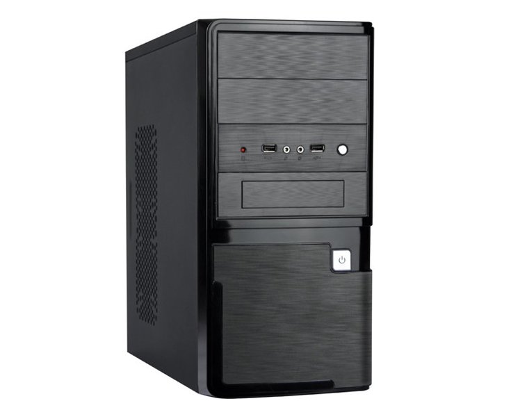 купить Корпус ПК без БП Smart SX-C5835 <microATX, 360*175*365mm, 0.4mm, 2xUSB, BLACK> в Алматы