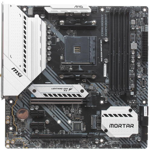 купить Материнская плата MSI MAG B550M MORTAR WIFI AM4 B550 4xDDR4 6xSATA3 RAID 2xM.2 HDMI DP mATX в Алматы
