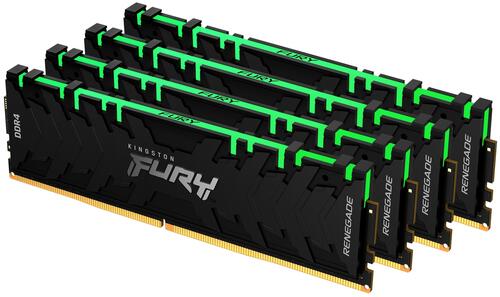 купить Модуль памяти Kingston Fury Renegade RGB KF432C16RB1AK4/64 DDR4 DIMM 64Gb KIT (4x16) 3200 MHz CL16 в Алматы