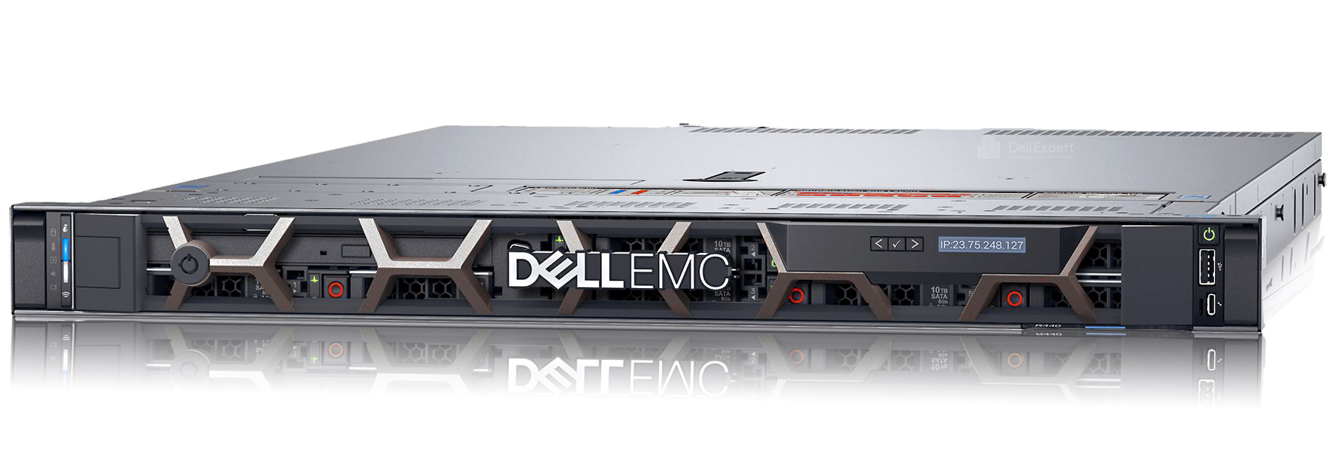 купить Сервер Dell/PowerEdge R640/2/Xeon Silver/4214/2,2 GHz/128 Gb/PERC H330 RAID Controller, Minicard/8*600 Gb/SAS/10000/DVD+/-RW/(1+1) 750W в Алматы