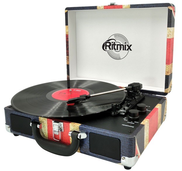 купить Проигрыватель виниловый Ritmix LP-120B UK Flag в Алматы