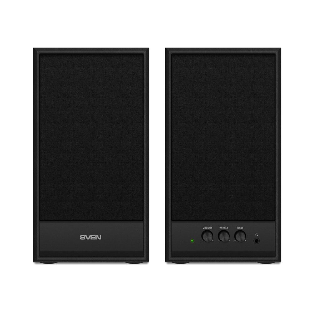 купить Акустическая система SVEN SPS-702, чёрный, 2.0, мощность 2 х 20 Вт (RMS) SV-0120702BL в Алматы