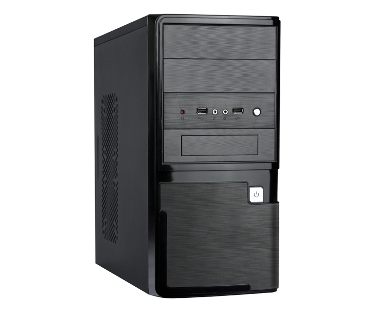 купить Корпус ПК без БП Smart SX-C5820 <microATX, 360*175*365mm, 0.4mm, 2xUSB, BLACK> в Алматы