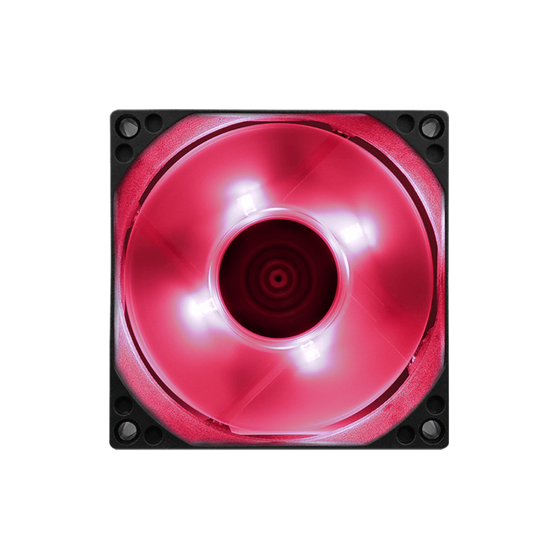 купить Кулер для компьютерного корпуса, AeroCool, Motion 8 Red-3P, 80мм, 2000±10%об.мин, 3pin, Габариты 80х80х25мм, Чёрно-Красный в Алматы