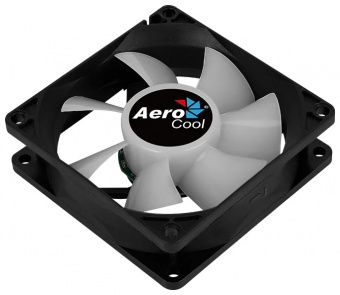 купить Кулер для компьютерного корпуса, AeroCool, Frost 8, FRGB, 80мм, 1500±10%об.мин,  Molex 3pin, Габариты 80х80х25мм, Чёрный в Алматы