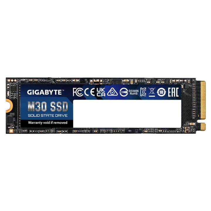 купить Твердотельный накопитель SSD 512 Gb PCIe 3.0 GIGABYTE, GP-GM30512G-G, NVMe, M.2 2280, 3D TLC в Алматы