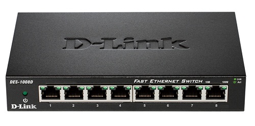 купить Коммутатор D-Link Неуправляемый с 8 портами 10/100Base-TX в Алматы