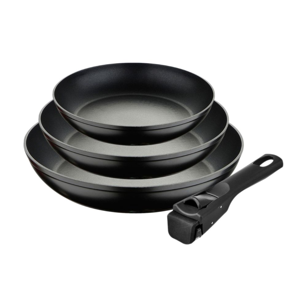 купить Набор посуды 3 предмета Bergner Click&Cook Black BG BG-35470-BK (18+20+24cm) в Алматы