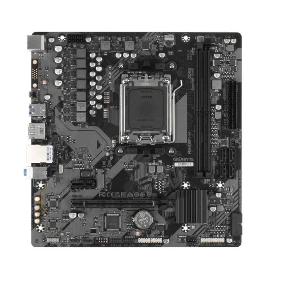 Купить Матплата Gigabyte A620M H, AM5, mATX, 2DDR-5, 1xPCI-Ex16, 4SATA, 1xM.2, HDMI, DP, 9USB в Алматы