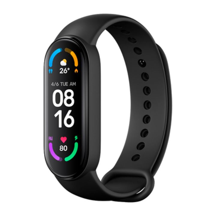 купить Фитнес браслет, Xiaomi, Mi Smart Band 6 NFC, XMSH16HM / BHR4954GL, 1.56*AMOLED, Разрешение экрана 152 x 486, Аккумулятор 125 мАч, Водонепроницаемость 5 АТМ, Черный в Алматы