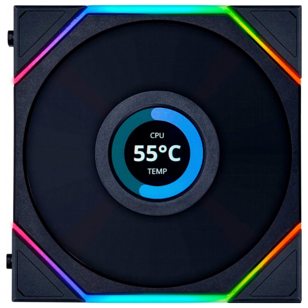 купить Система охлаждения&nbsp;Lian Li Uni Fan Reverse TL120 LCD Black&nbsp;(G99.12RTLLCD1B.00) в Алматы