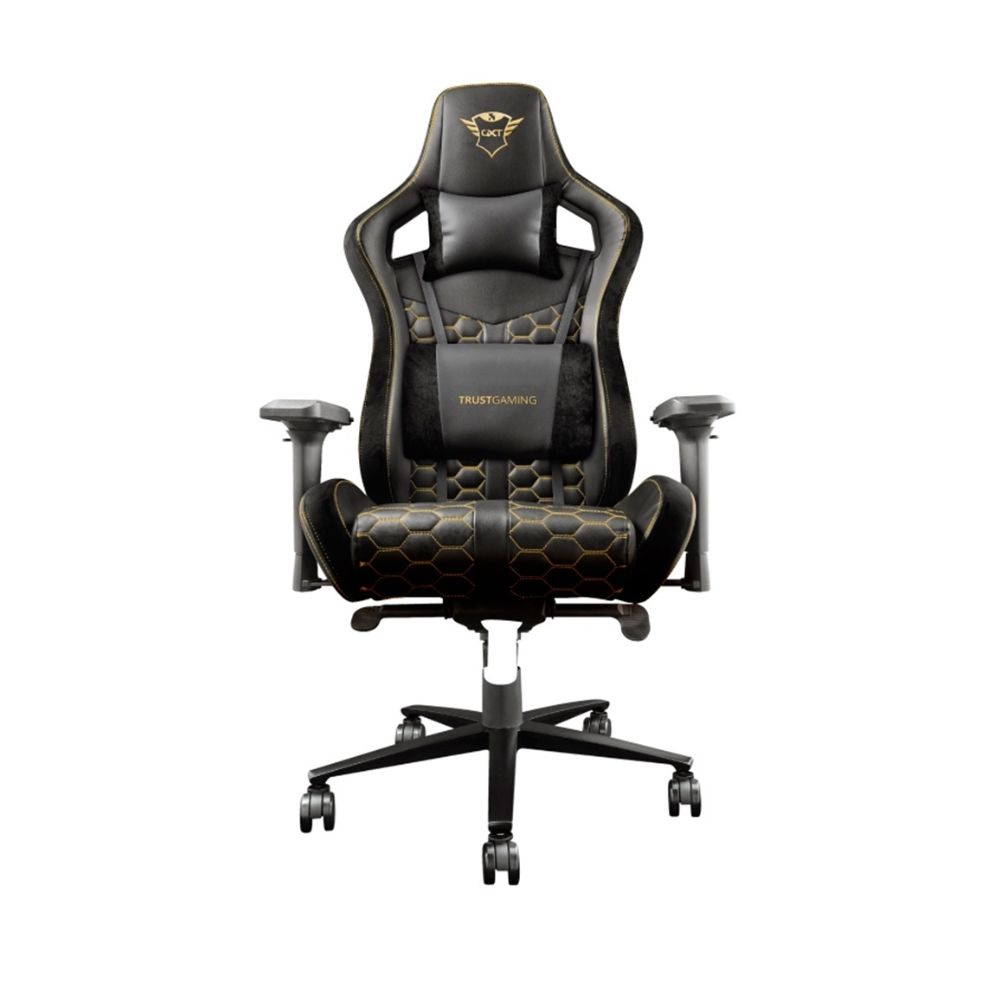 Купить Кресло геймерское Trust GXT 712 Resto Pro, регулировка высоты, подлокотник, 150 кг, Black в Алматы