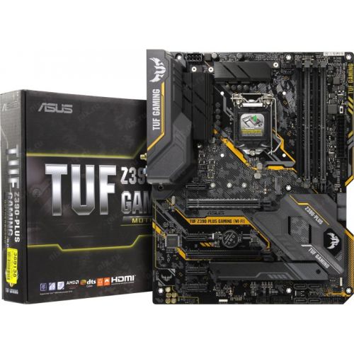 купить Материнская плата ASUS TUF Z390-PLUS GAMING, Socket 1151, 4xDDR4 (4266 O.C.), 6xSATA3 Raid, 2xM.2, 2xPCIe3.0/2.0x16, 4xPCIe3.0/2.0x1, Supports AMD CrossFireX&trade; Technology, Wi-Fi 802.11 a/b/g/n/ac 1xHDMI, 1xDP, 6xUSB3.1, 1xRG45, 2xPS/2, AURA RGB, ATX в Алматы