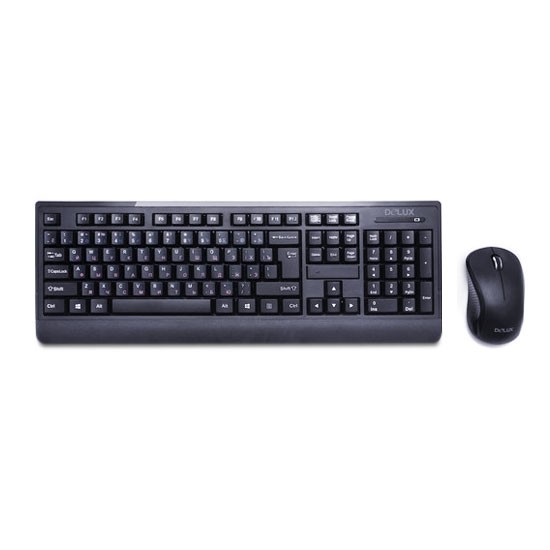 купить Комплект Клавиатура + Мышь Delux DLD-6091OGB в Алматы
