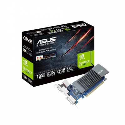 купить Видеокарта 1Gb  PCI-E GDDR5 ASUS GT710-SL-1GD5-BRK D-Sub+DVI+HDM ASUS в Алматы