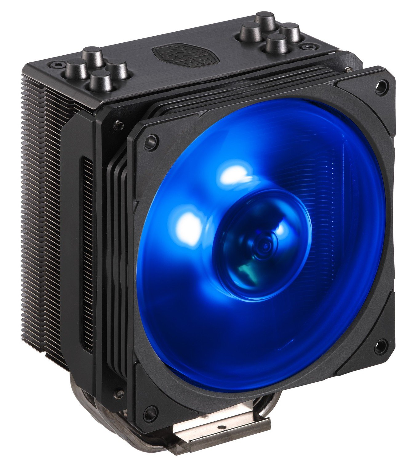 купить Вентилятор для CPU CoolerMaster Hyper 212 RGB Black Edition Intel&AMD 4-pin(PWM) 650-2000RPM 30dBA(Max) LGA1151/1150/1155/2066/2011-v3/2011/AM4/AM3+/AM2+ RR-212S-20PC-R1 в Алматы