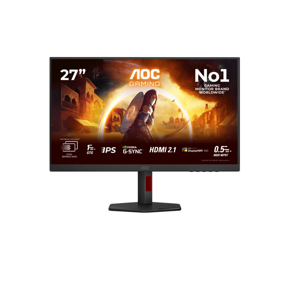 Купить Монитор Игровой 27" AOC U27G4R IPS 3840x2160 160/320Hz 0,5/0,3ms 400cd/m2 1000:1 2xHDMI 1xDP Черный в Алматы