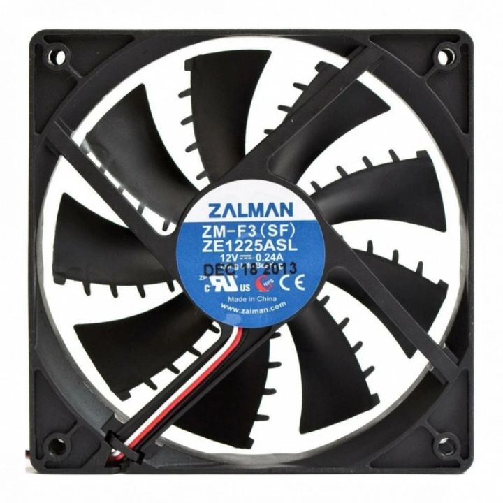 купить Корпусный вентилятор Zalman ZM-F3(SF) 120mm, 1700rpm ± 15% - 2800rpm ± 10%, 3pin, black в Алматы