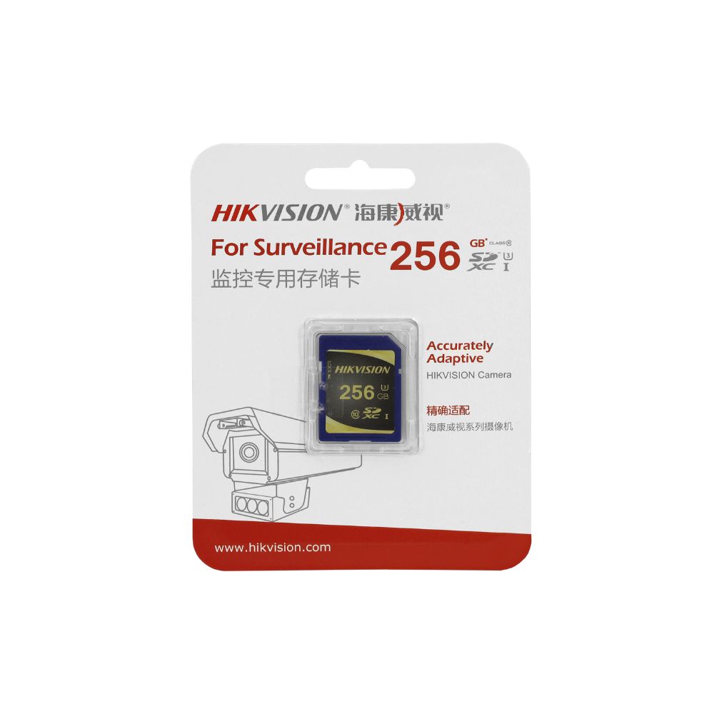 купить MemoryCard  SecureDigital 256GB Hikvision, HS-SD-P10/256G,SDXC Class 10 (для систем видеонаблюдения) в Алматы