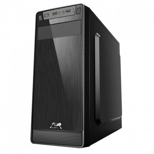 купить Корпус без БП AIR-Cool CA-109, Форм-фактор  Middle-Tower, ATX/Micro-ATX, 1xUSB3.0, 2xUSB2.0, 1xНаушники, 1xМикрофон, 7 слотов расширения, Внешние слоты: 2х5,25*, Внутренние слоты: 2х3,5*, Размер 175х410x385 мм. Цвет Черный.                            в Алматы