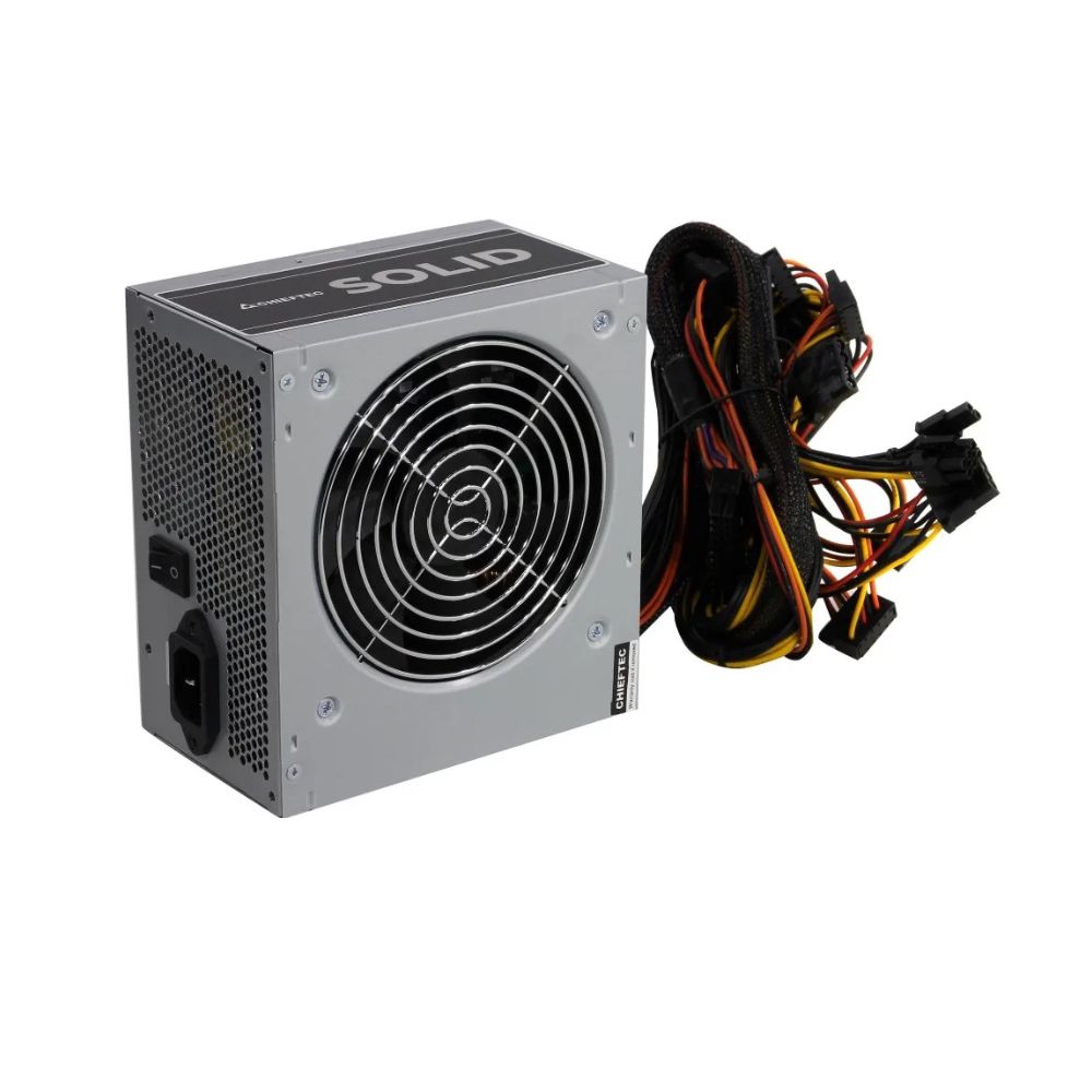 Купить БП ATX 700W Chieftec Solid GPP-700S, 12sm fan,20 4/24 4/24 8,6SATA,3molex,2x6 2p PCI-E,OEM  GPP-700S в Алматы
