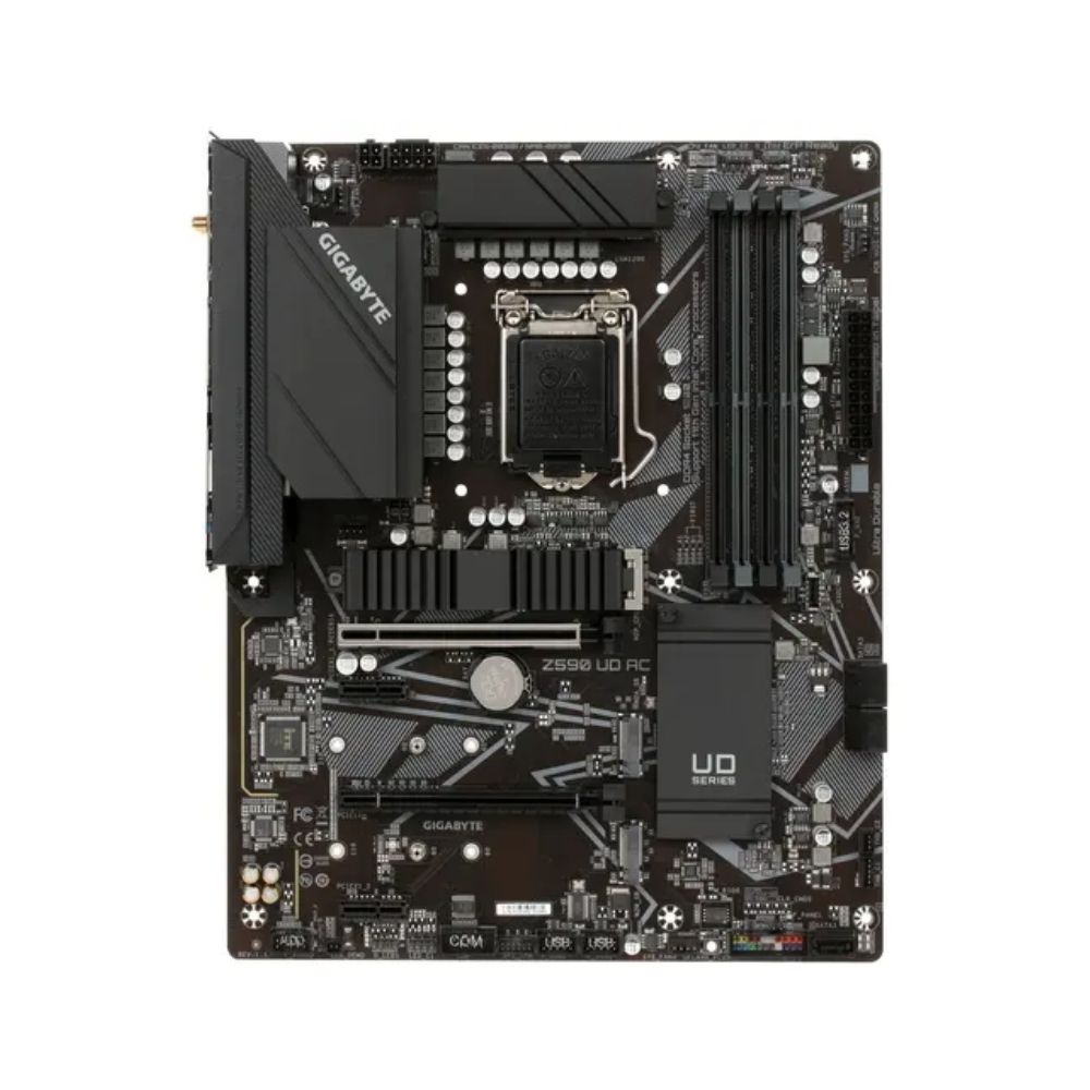купить Материнская плата GIGABYTE Z590 UD AC, LGA1200, Z590, PCI-Ex 4.0, DP, 3xM.2, 5xSATA в Алматы