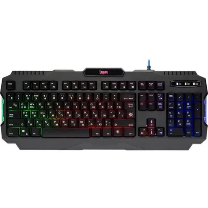 купить Клавиатура игровая Defender Legion GK-010DL RU, черный, RGB подсветка,19 Anti-Ghost в Алматы