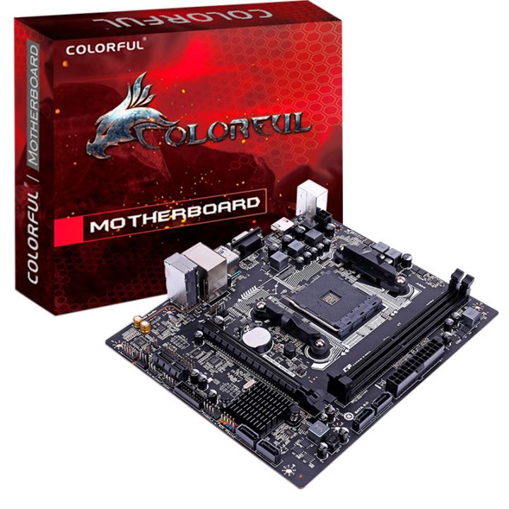купить Материнская плата AM4 Colorful A320M-K PRO YV14 <2*DIMM, 1*PCIExp, VGA HDMI, 2*USB2.0, 2*USB3.0> в Алматы