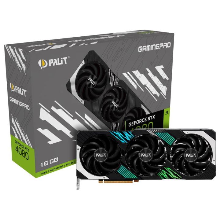 купить Видеокарта PALIT RTX4080 GAMINGPRO 16G (NED4080019T2-1032A) в Алматы