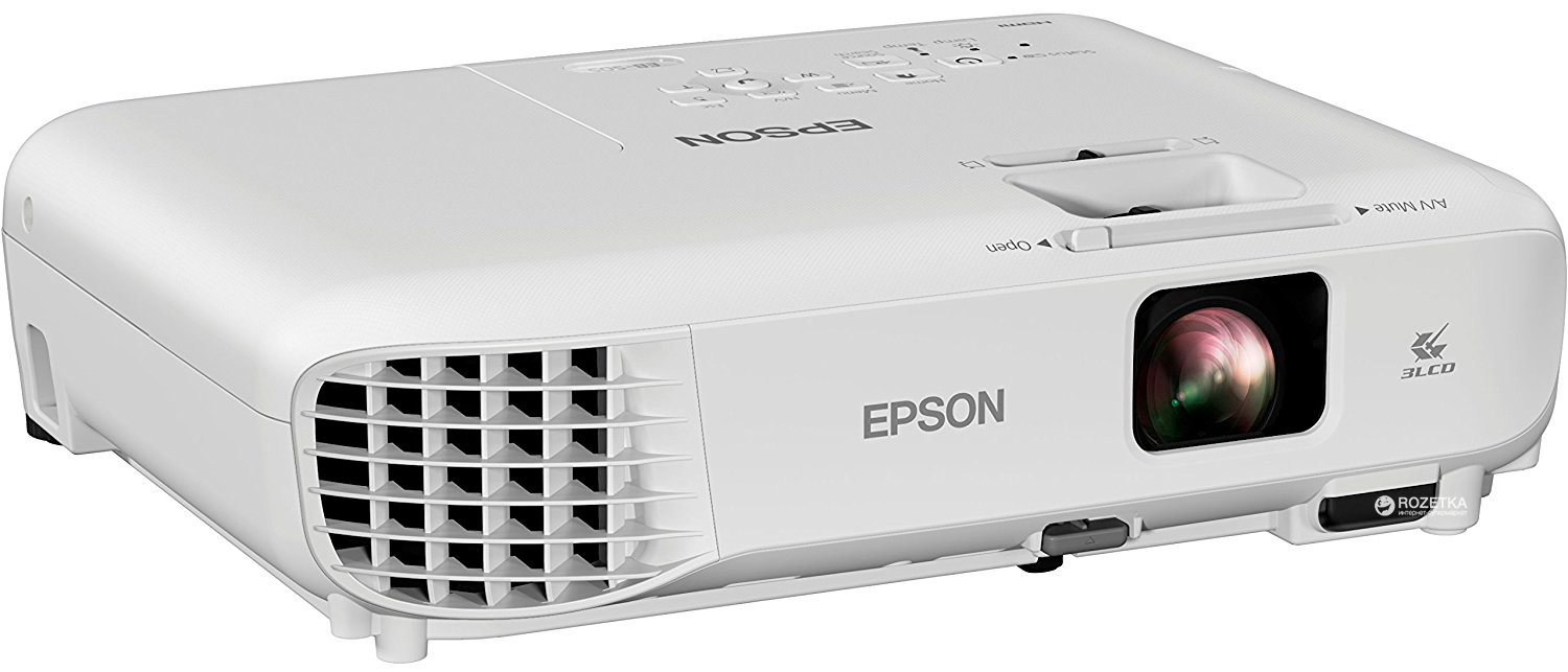 купить Проектор Epson EB-S05, 3LCD, 0.55* LCD, SVGA (800x600), 3200lm, 4:3, 15000:1, VGA, HDMI, Composite, RCA, USB Type A;B в Алматы
