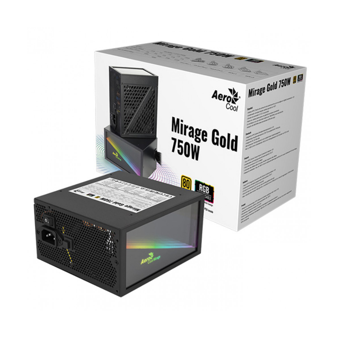 купить Блок питания Aerocool Mirage Gold 750W в Алматы