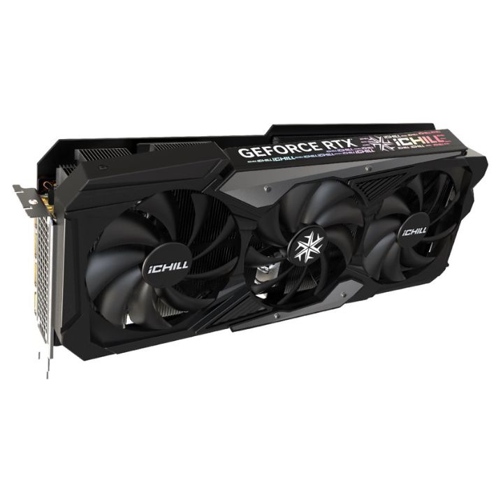 купить Видеокарта Inno3D GeForce RTX4070 ICHILL X3, 12G GDDR6X 192-bit HDMI 3xDP C40703-126XX-186148H в Алматы