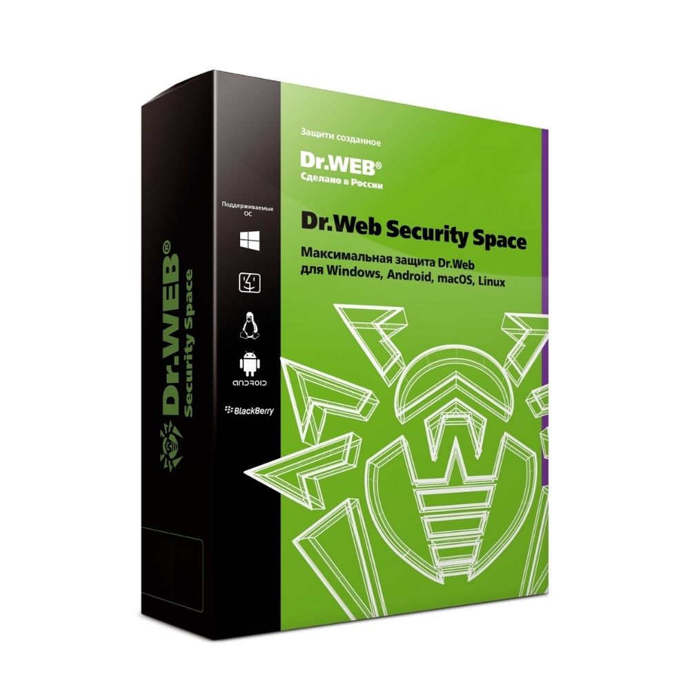 купить Dr.Web Security Space на 12 м., 4 ПК, новая лицензия в Алматы