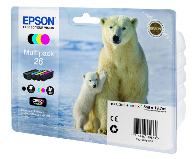 купить Картридж Epson C13T26164010 XP600/7/8 набор 4шт в Алматы