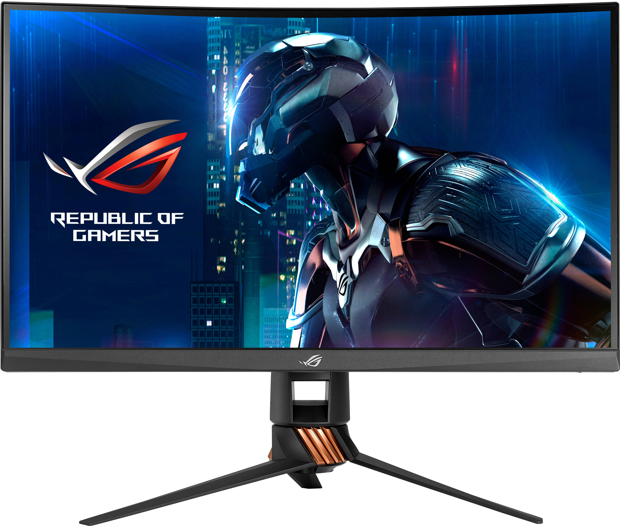 купить Монитор Asus ROG SWIFT PG27VQ27* TN Curved 2560x1440 165HzG-Sync16:91ms400cd/m21K:1HDMIDPUSBTitanium в Алматы