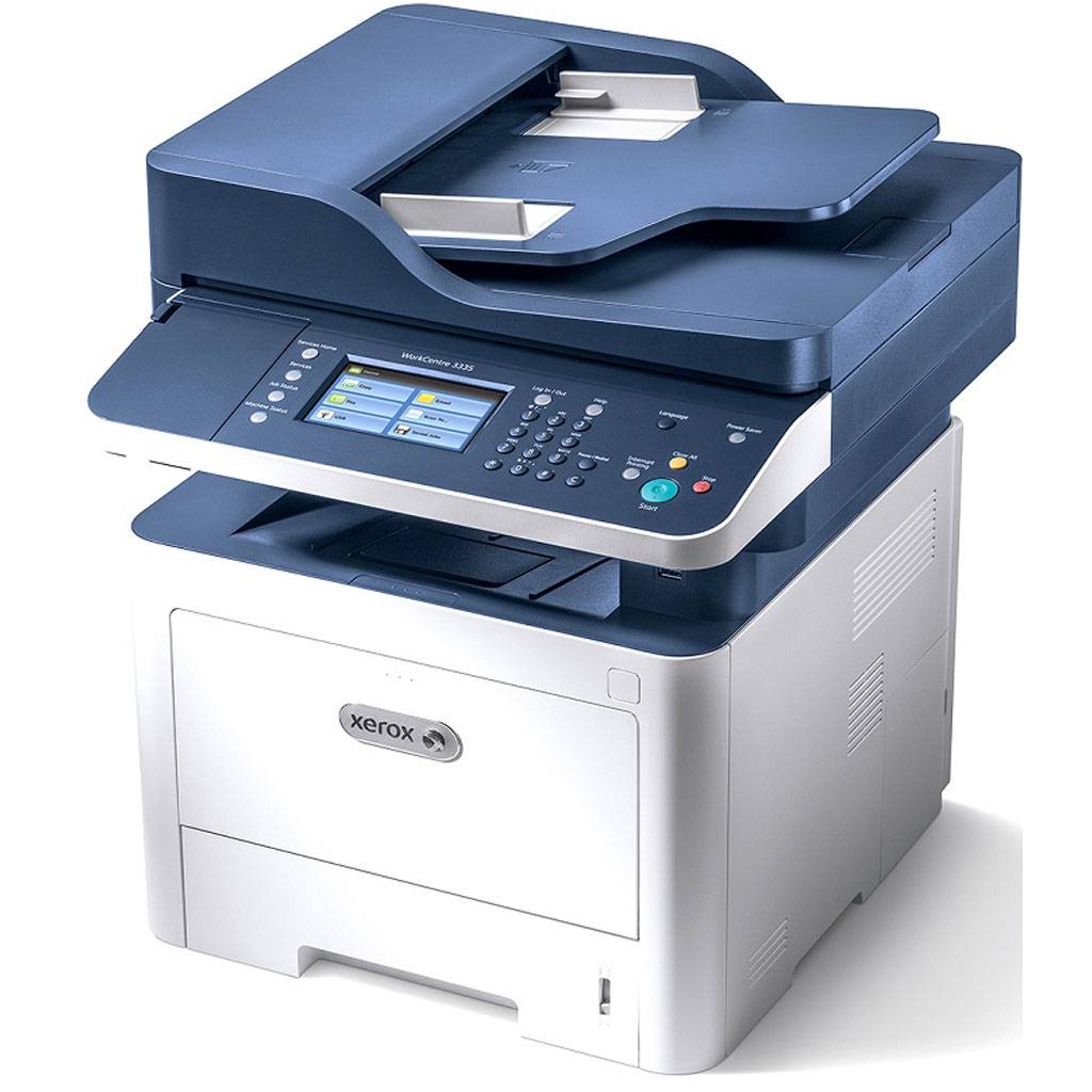 купить Монохромное МФУ, Xerox, WorkCentre 3335DNI, A4, Лазерное, 33 стр/мин, Дуплекс, Нагрузка (max) 50K в месяц, 50-sheet ADF, 250 50 стр. - емкость лотков подачи, 1GHz, 1.5 GB, PostScript 3, PCL5e/6, USB 2.0, Gigabit Ethernet, Wi-Fi, NFC (opt) в Алматы