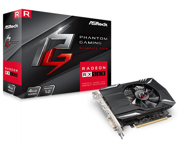 купить Видеокарта,ASRock, PHANTOM G R RX560 4G (4717677335859), GDDR5, 128bit, DVI, HDMI, DP, Windforce 2X Fan, Цветная коробка в Алматы
