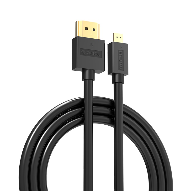 купить Видео кабель HDMI Orico HD101-20-BK <HDMI-MicroHDMI 2.0, 2m> в Алматы