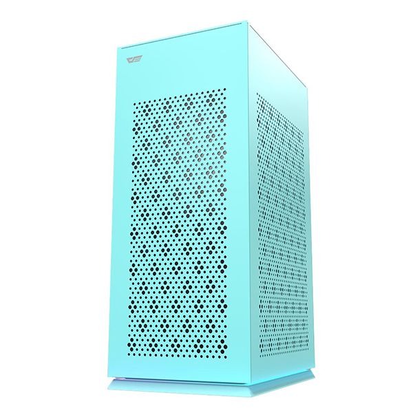купить Корпус ПК без БП DarkFlash DLH21 NEO MINT <ITX, 1x3.5, 2xUSB 3.0, 1xType C, Со светодиодной лентой и верхним вентилятором 9 см (без подсветки), 238.8*175*412mm> в Алматы
