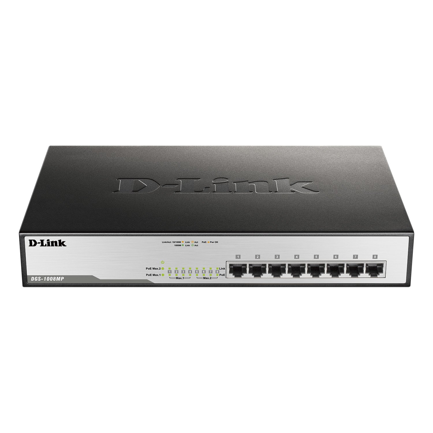 купить D-Link DGS-1008MP Коммутатор 8 портов 10/100/1000Base-T с поддержкой PoE (802.3at) /  в Алматы